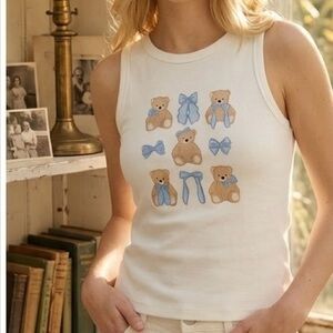 Teddy Bear Graphic Tank